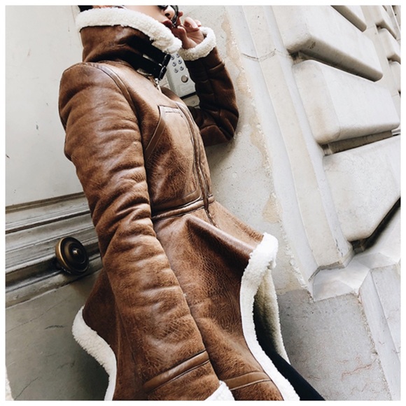 🆕 The EVODIA Fleece Lined Distressed Coat - Picture 5 of 8